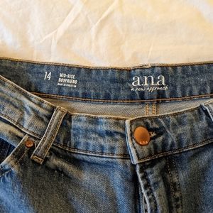 A.N.A Mid-Rise Boyfriend Jeans Size 14